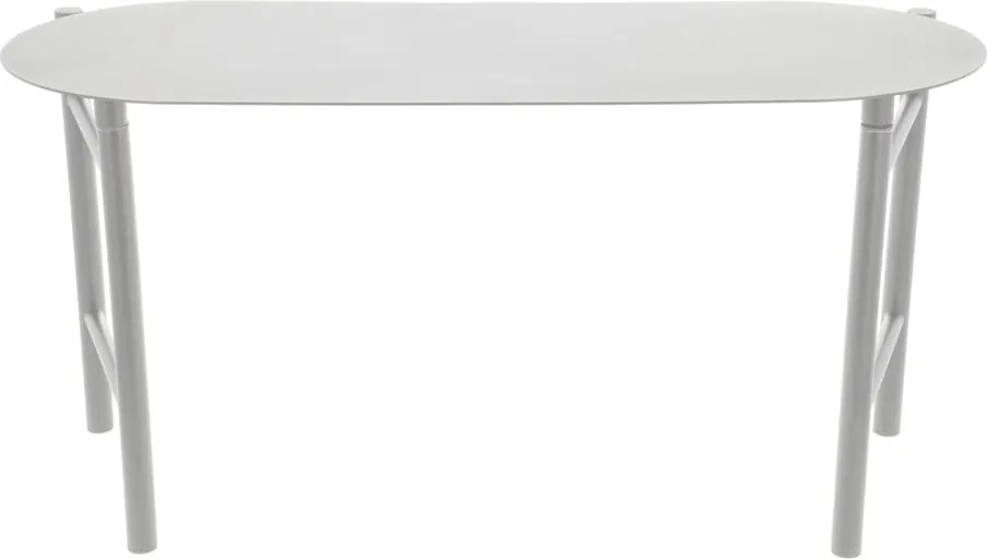 Világosszürke fém kerti pad Disc – Zone