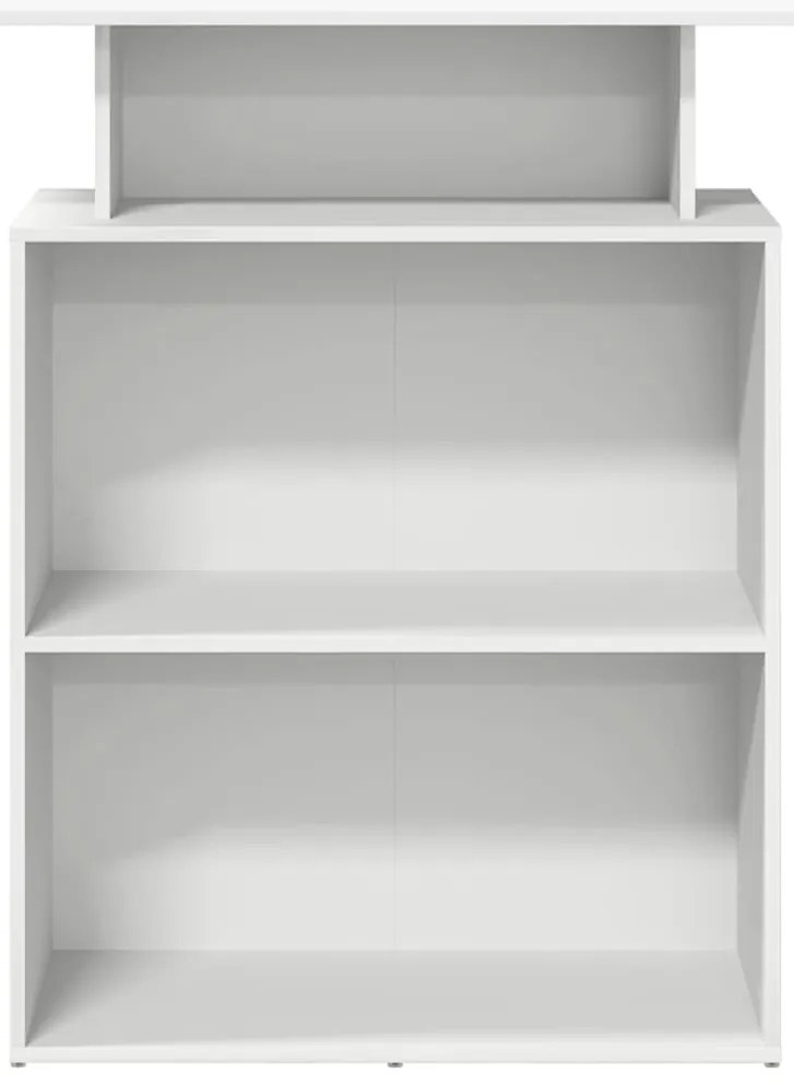recepciós pult fehér 100x40x104 cm szerelt fa