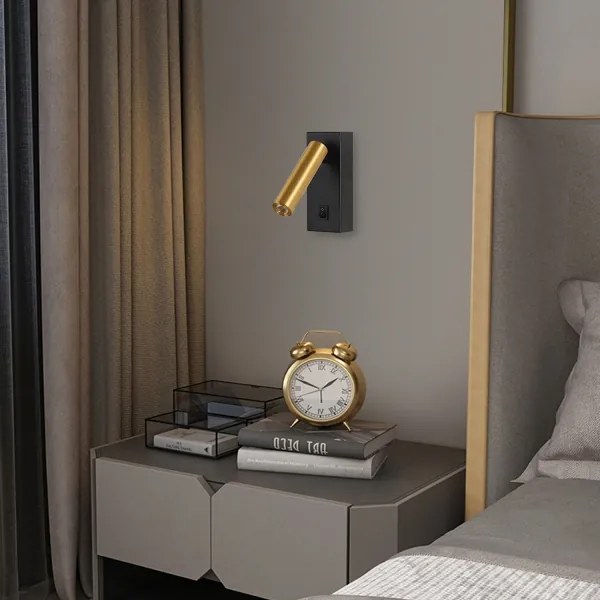 Brilagi - LED Fali spotlámpa MAYA LED/3W/230V 4000K fekete/arany