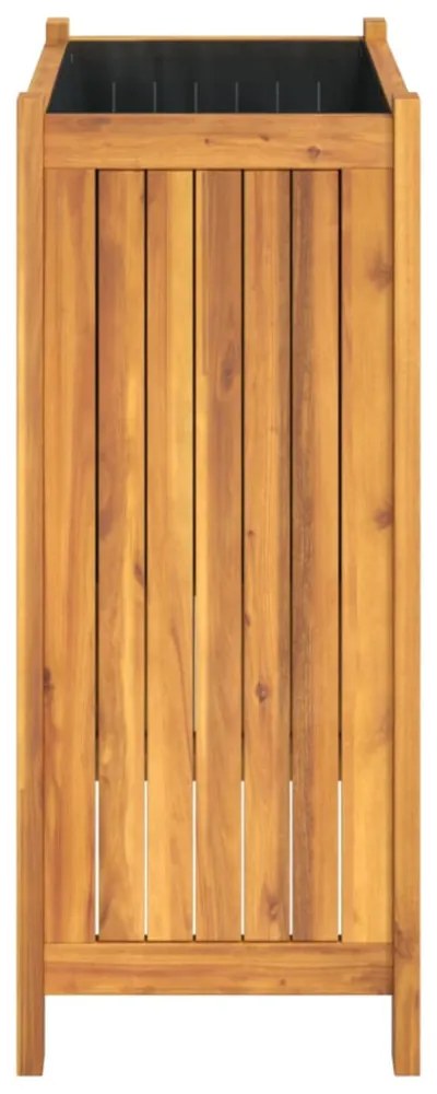 tömör akácfa kerti virágtartó béléssel 54 x 31 x 75 cm