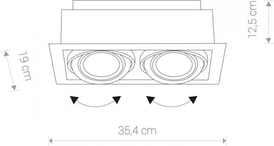 Mennyezetbe Építhető Lámpa Fekete Downlight
