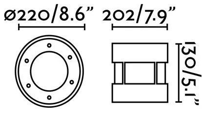 FARO 70587 - LED Kültéri taposólámpa SURIA-24 LED/24W/230V IK08 IP67