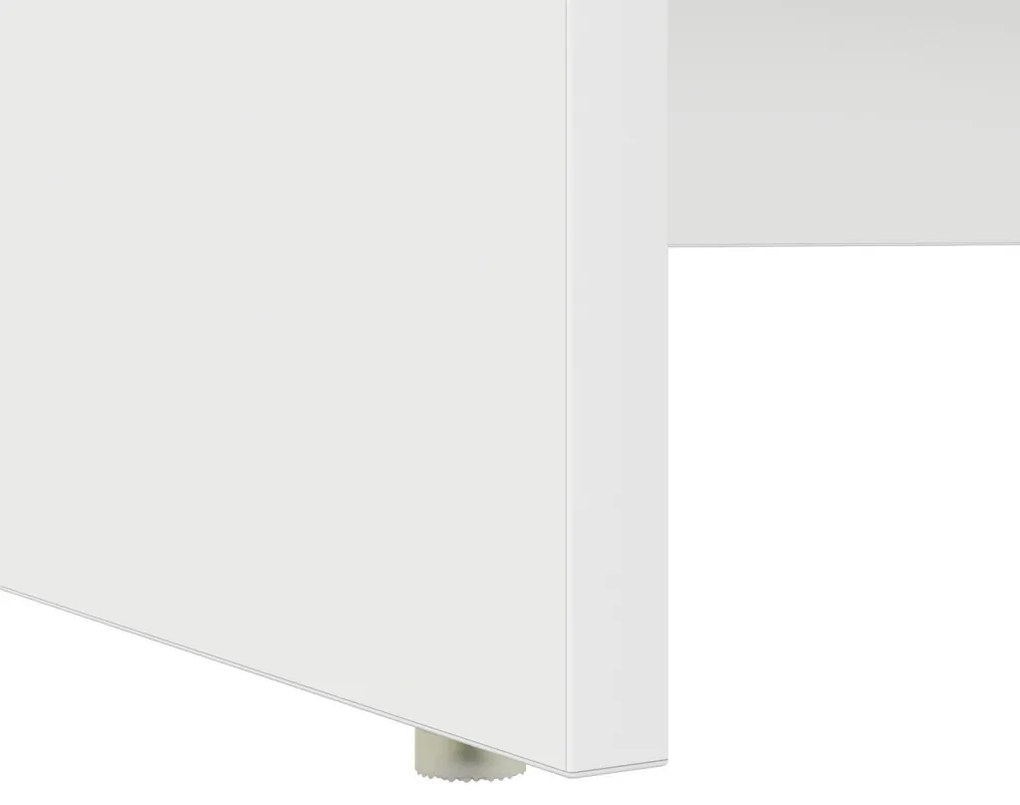 Íróasztal tárolóval Fehér 120.5x44x88.5 cm MDF