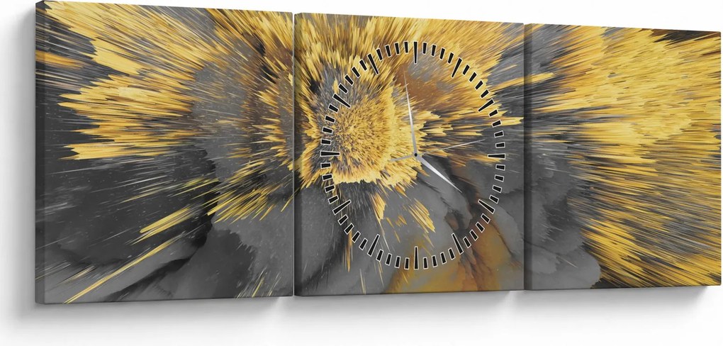 Kép - Arany expanzió (órával) (90x30 cm)