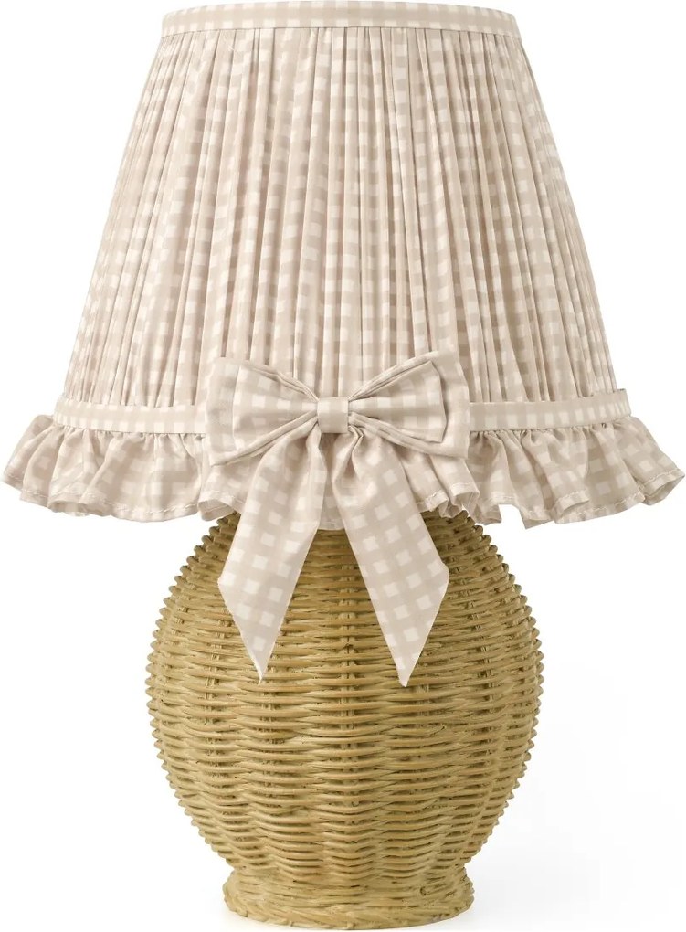 Dar Lighting boho asztali lámpa omer antik sárgaréz taupe darome4129