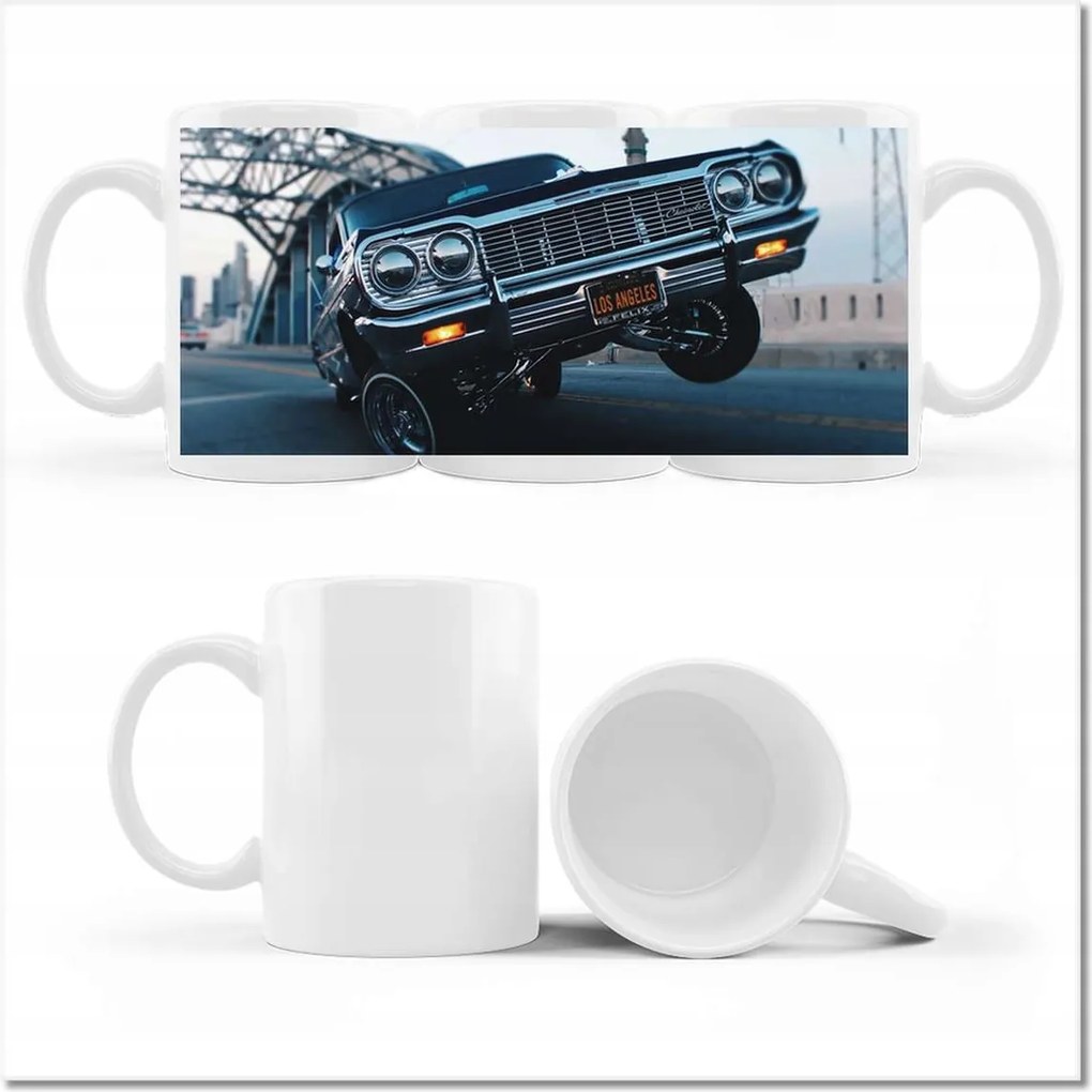 Chevrolet Ugráló autó mintás bögre