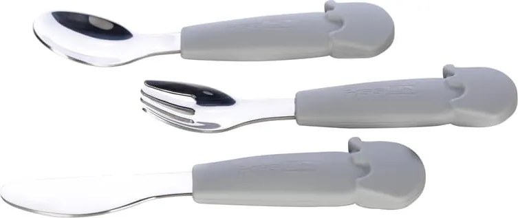 FreeON acélmentes evőeszköz készlet 3db-os- Grey