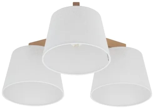 Brilagi - Felületre szerelhető csillár LATTE SABIA 3xE27/15W/230V fenyő/fehér