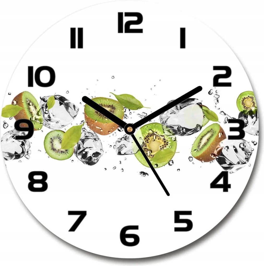 Kiwi edzett üveg falióra vízálló 30 cm