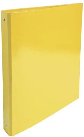 Gyűrűs könyv, 4 gyűrű, 40 mm, A4, karton, EXACOMPTA Iderama, sárga (EX519299E)