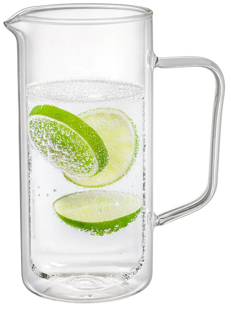 4Home Double Hot&Cool hőálló üvegkancsó, 1 l