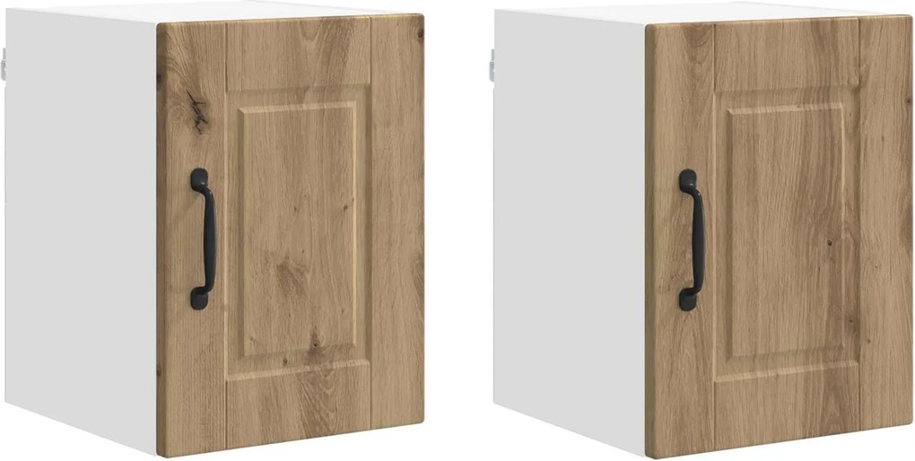 vidaXL Konyhaszekrény 2 pcs Artisan tölgy 30 x 31 x 40 cm Faanyag