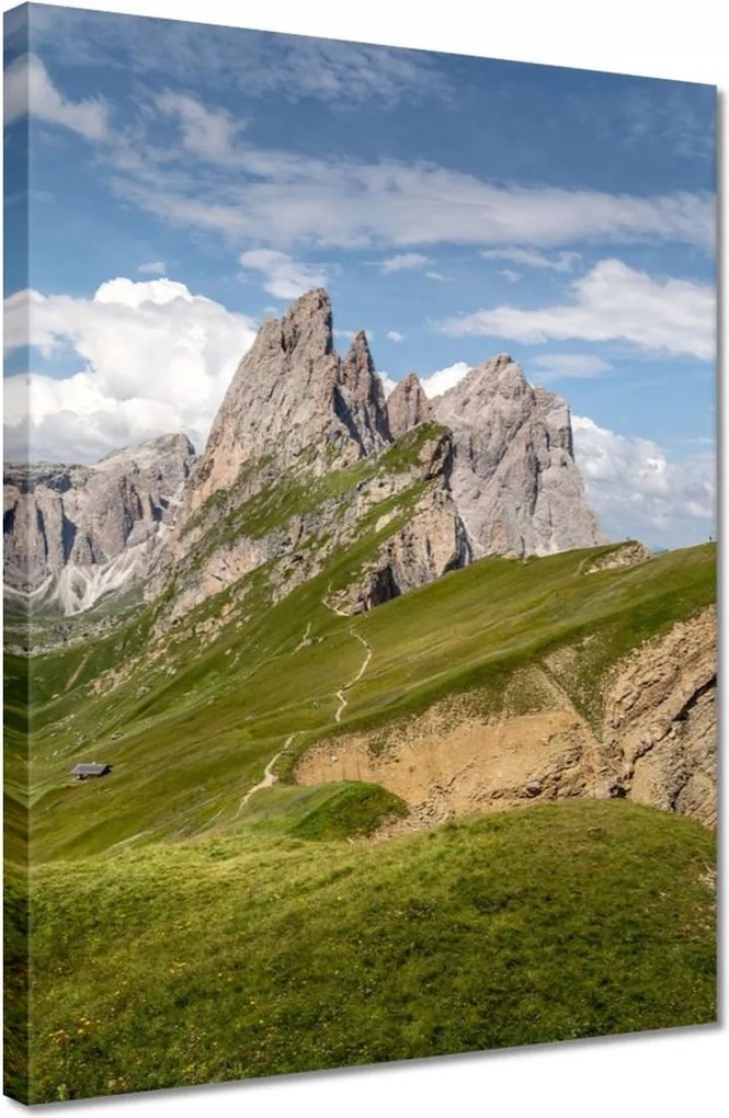 Vászonkép 30x40 Egy nap a hegyekben Hegyek Kilátás