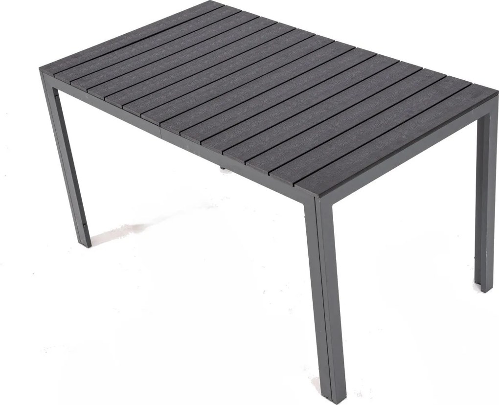 Furnigo Mainz 1+6 alumínium kerti bútor szett - fekete