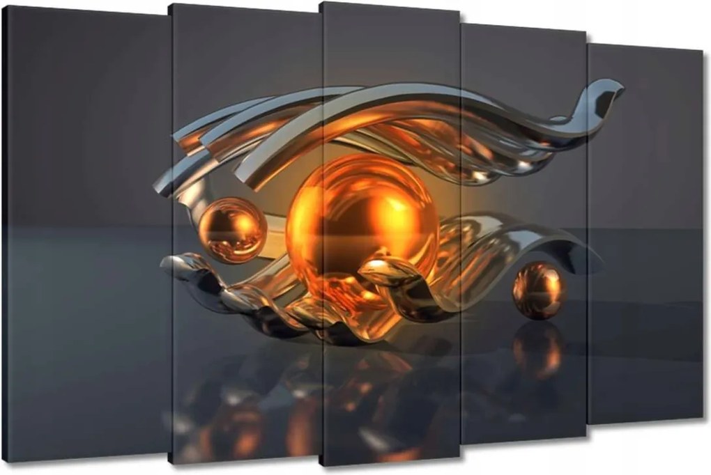 Festmények 150x95 Absztrakt Golyók a kézben