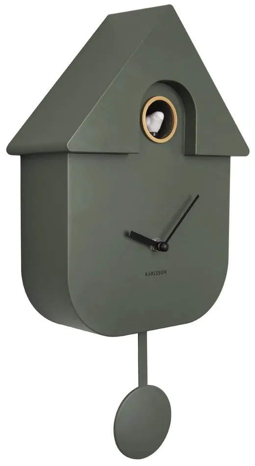 Modern Cuckoo zöld fali ingaóra 21,5 x 41,5 cm - Karlsson
