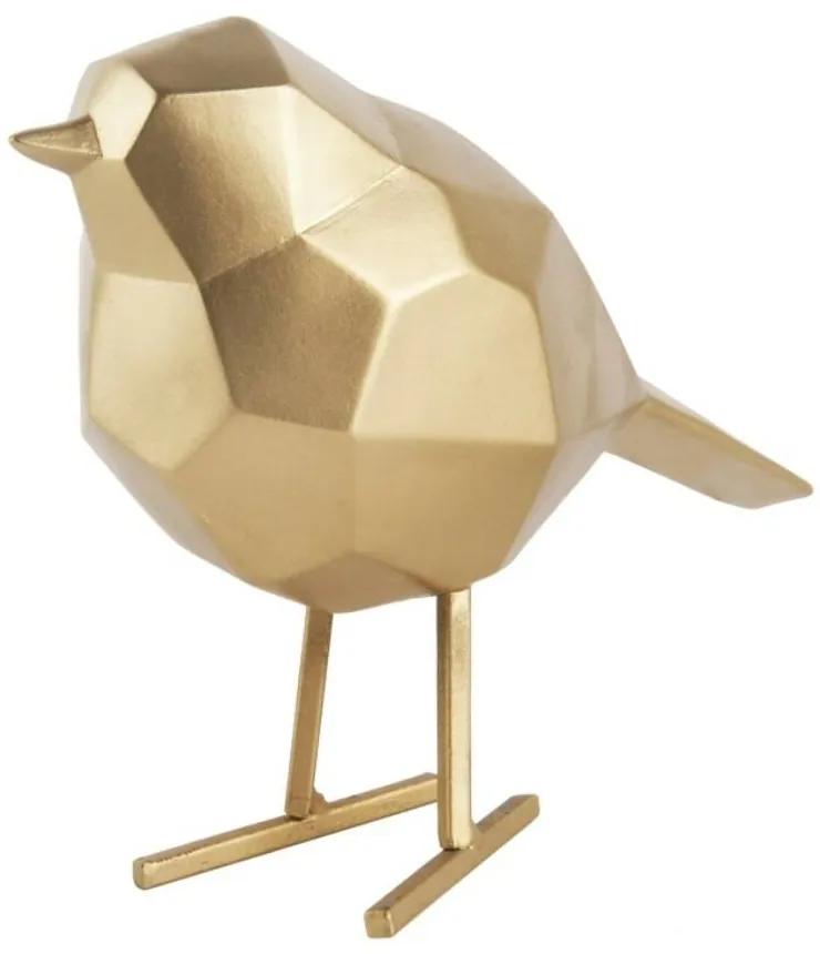 Bird szobor, kicsi, arany