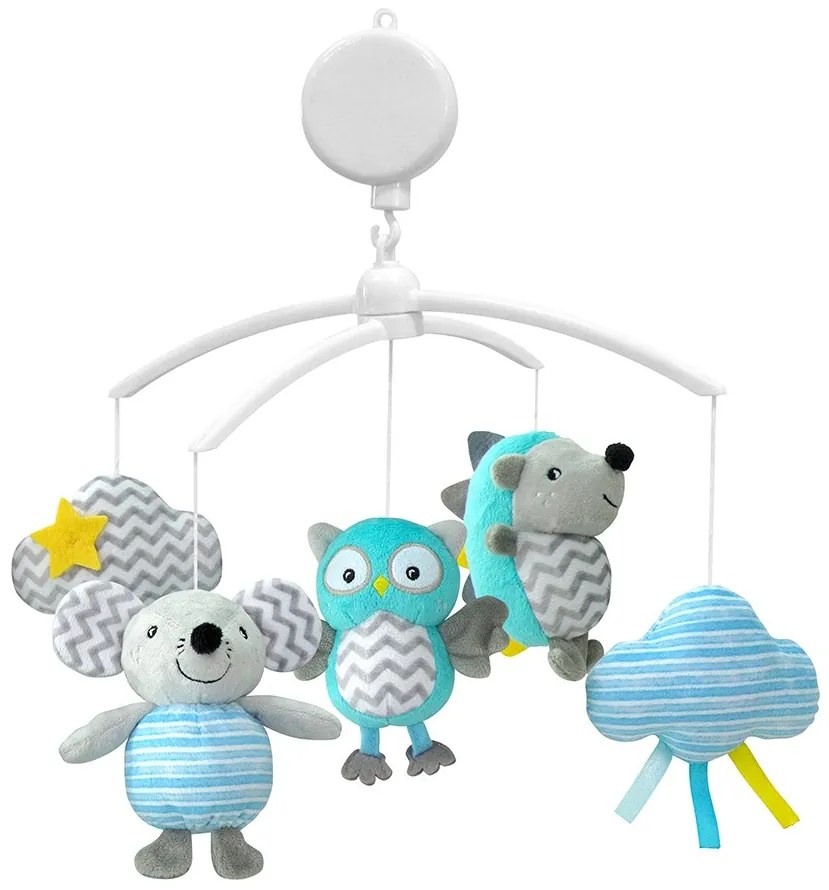 Körhinta a kiságy fölé Baby Mix süni egér bagoly