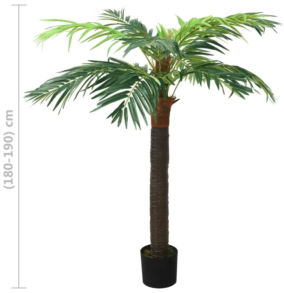 zöld cserepes műdatolyapálma 190 cm