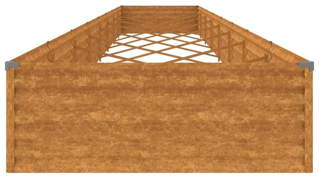 corten acél kerti magaságyás 770x100x36 cm