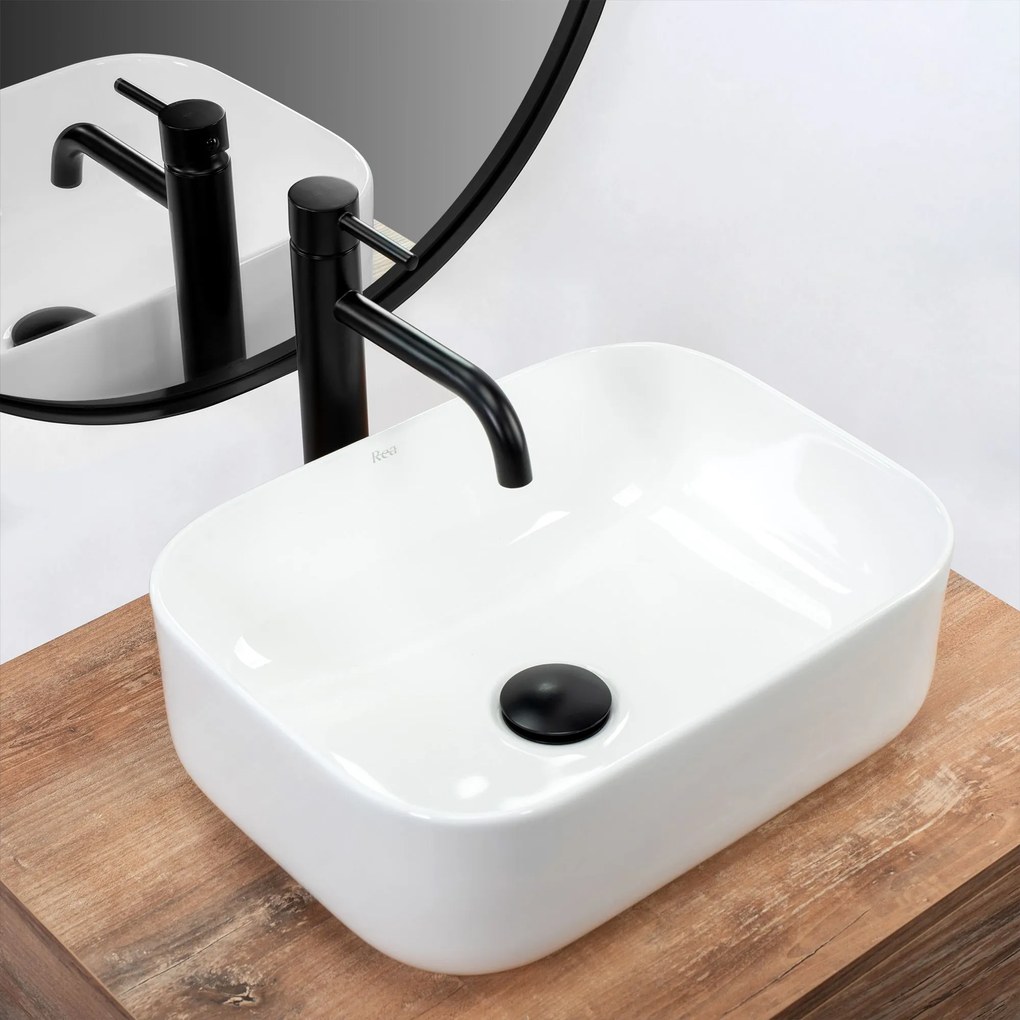 Pultos mosdókagyló Rea Demi Mini White