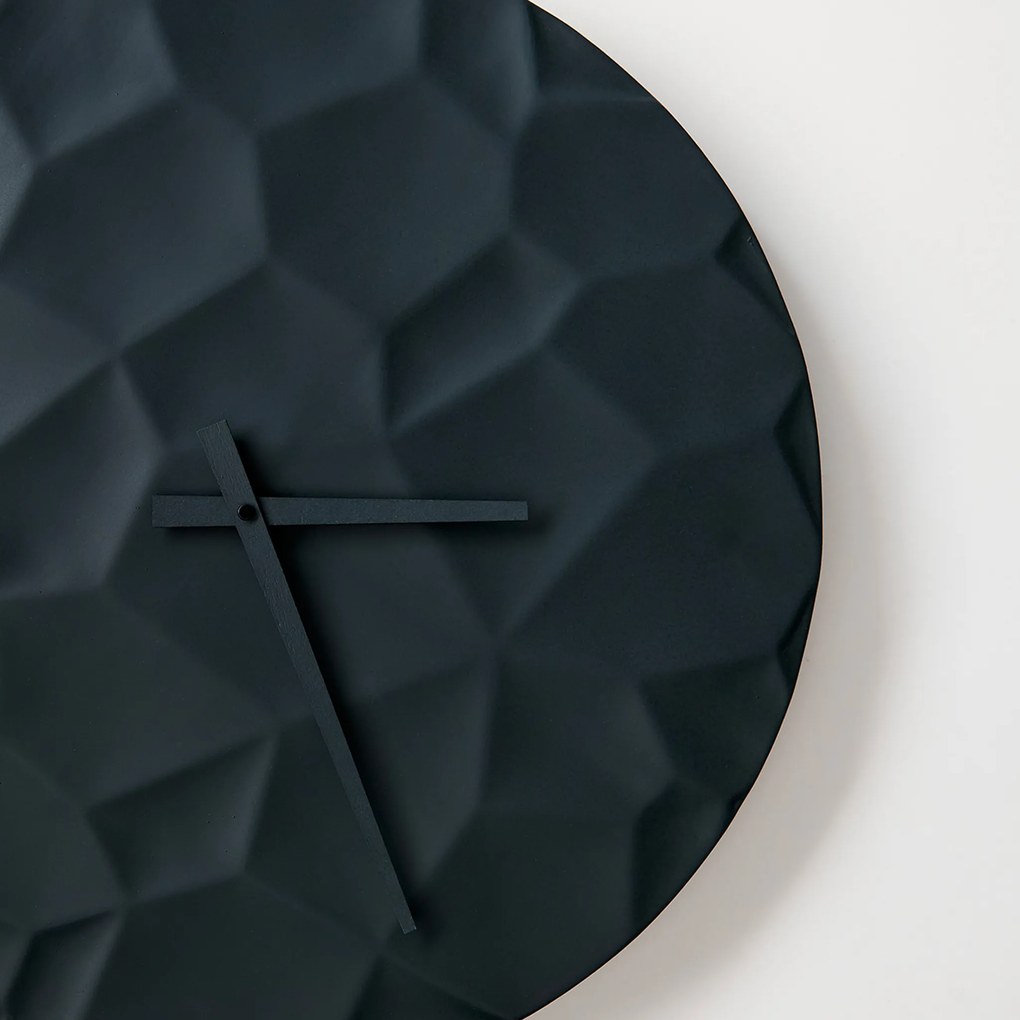 ODLITO Beton falióra Holdkráter – grafit (fekete) – 50 cm – fekete mutatók