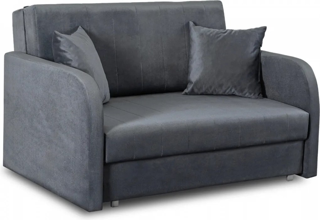 Kétszemélyes ágyazható fotel szürke színben VERO 2