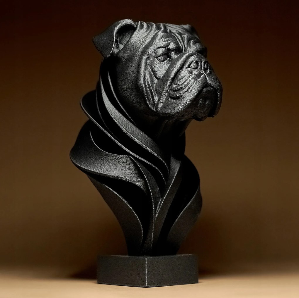 Bulldog figura szobor dekoráció Ajándék 3D nyomtatás 15cm