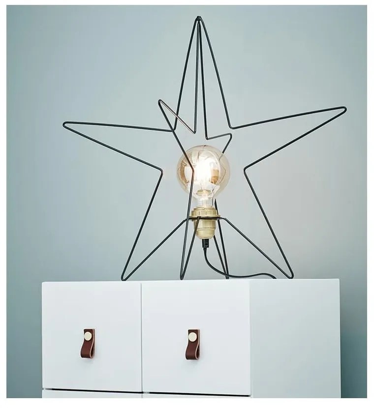 Fekete karácsonyi fénydekoráció Asterix – Markslöjd