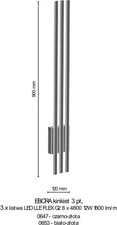 Fali Lámpa Fehér AMPLEX 8246