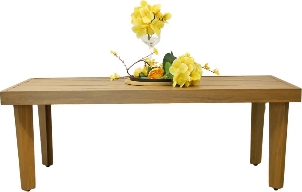 "TIRANA" ALUMÍNIUM KERTI BÚTORSZETT (KANAPÉ + 2 FOTEL + ASZTAL) – BÉZS, BÉZS PÁRNÁKKAL 9538