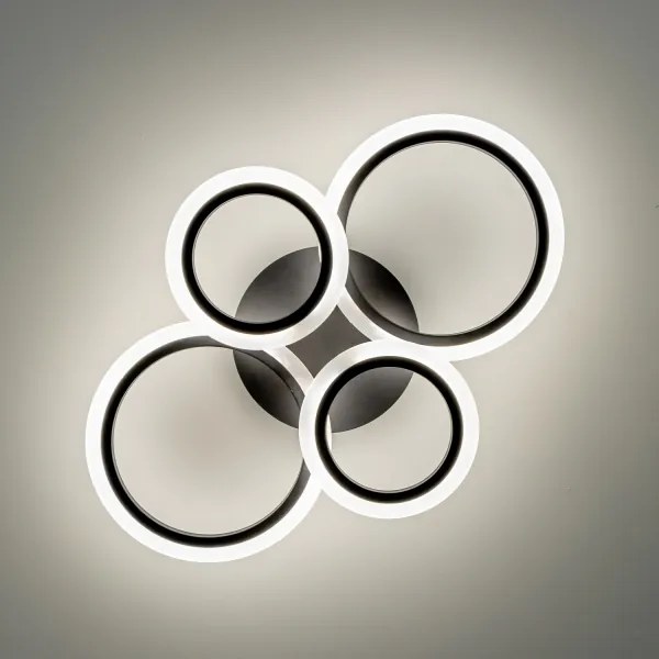 Brilagi - LED Dimmelhető felületre szerelhető csillár ORBITS LED/50W/230V 3000-6500K antracit + távirányító