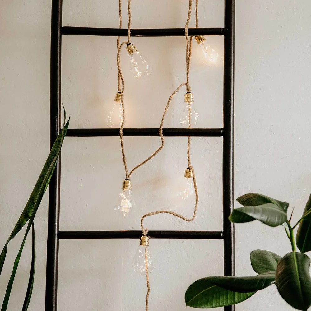 BULB LIGHTS égősor villanykörték LED, 10 égővel USB kábellel