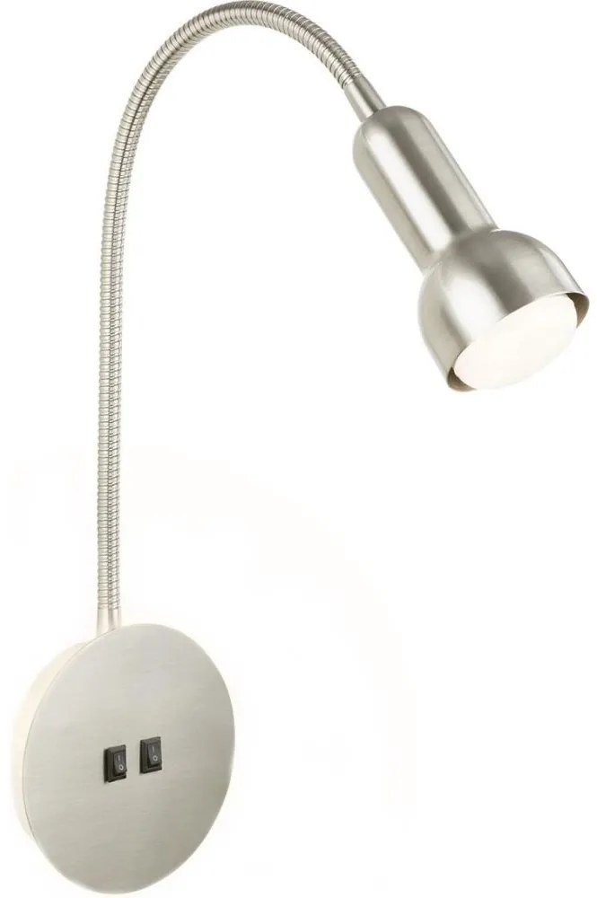 Briloner 2178012 - LED Rugalmas fali lámpa 1xE14/10W/230V + LED/3W króm