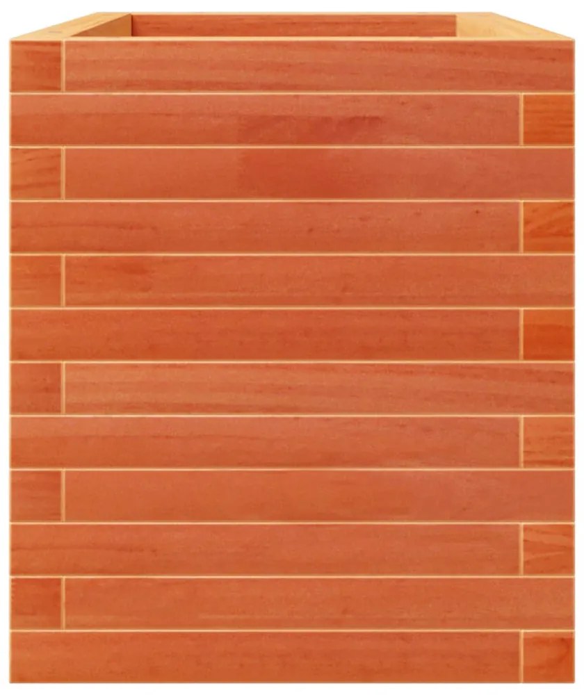 viaszbarna tömör fenyőfa kerti virágtartó 70 x 40 x 49,5 cm