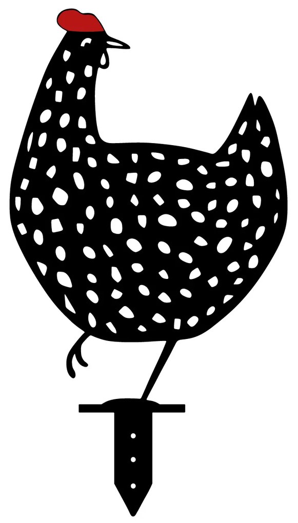 Kerti fém kiegészítők díszkészlete Chick (fekete). 1083190