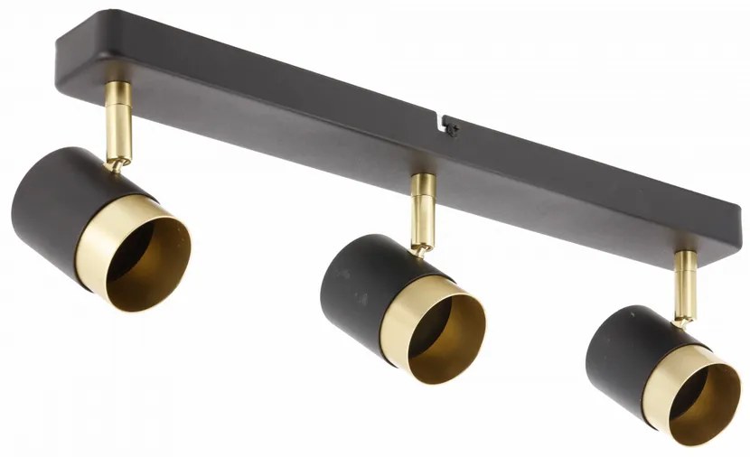 Lámpa Mennyezeti lámpatest ORIO, aluminium, 43.0x5.5x14.0, IP20, 3*GU10, max. 50W, kör, fekete