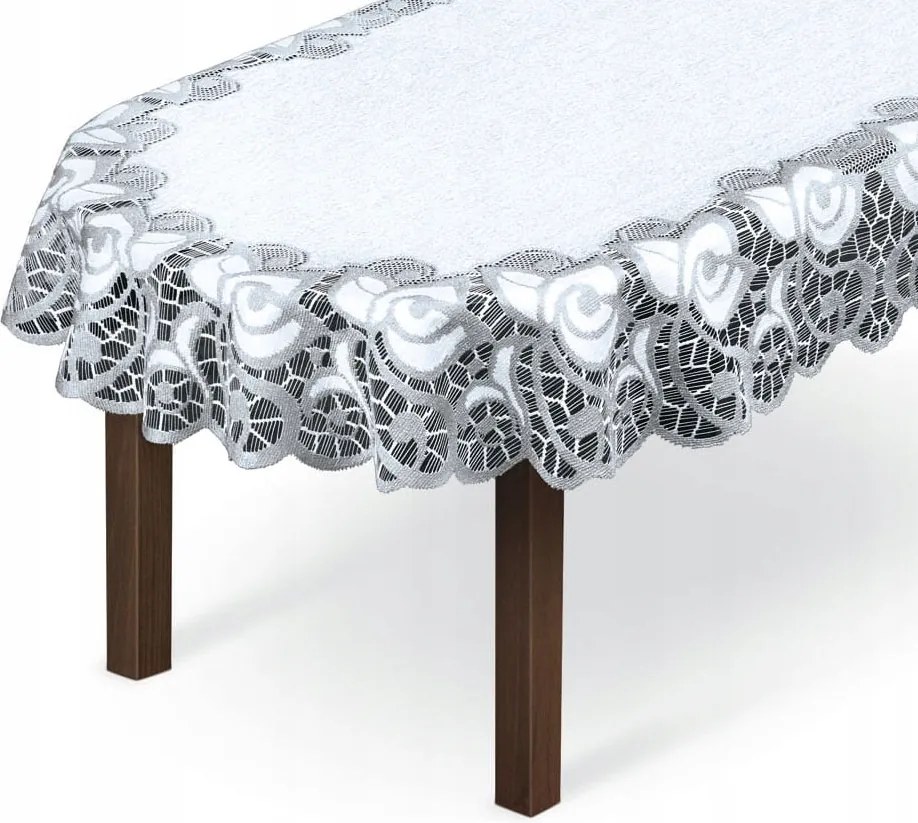 Mg 254241 Abrosz jacquard 100x150 ovális Szürke lengyel