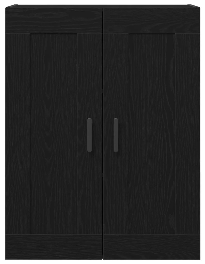Highboard Fekete Tölgy 69.5x34x180 cm Mérnöki Fa