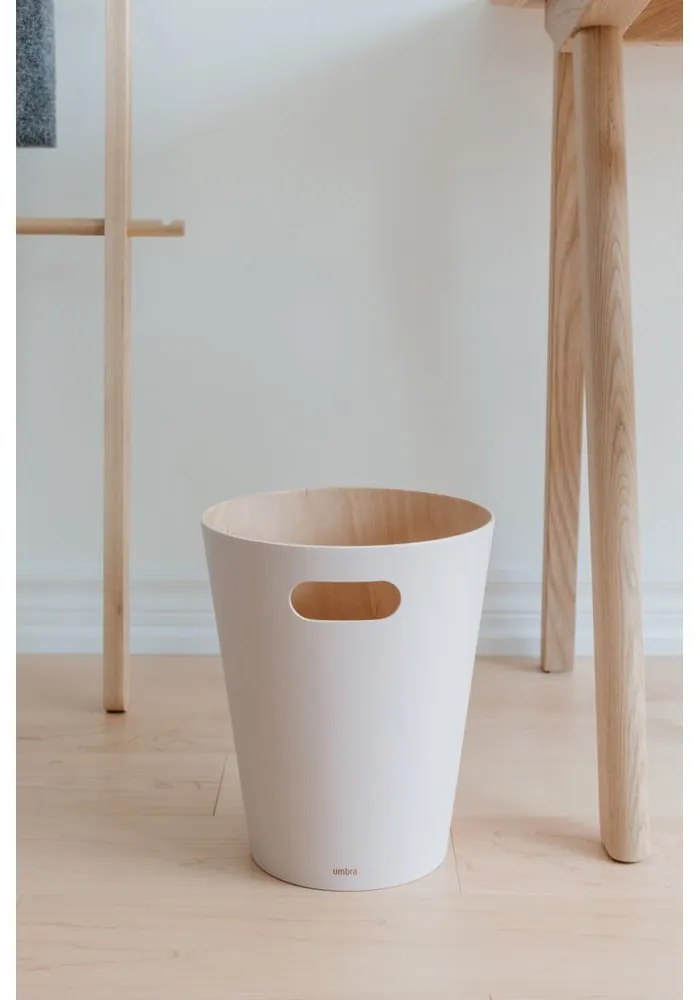 Bézs irodai szemetes 7,5 l Woodrow – Umbra