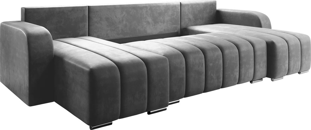 Univerzális ülőgarnitúra, szürke, PORIMA U