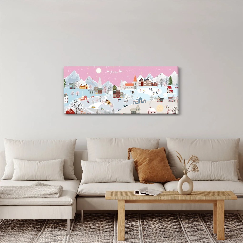 Kép - varázslatos tél (120x50 cm)