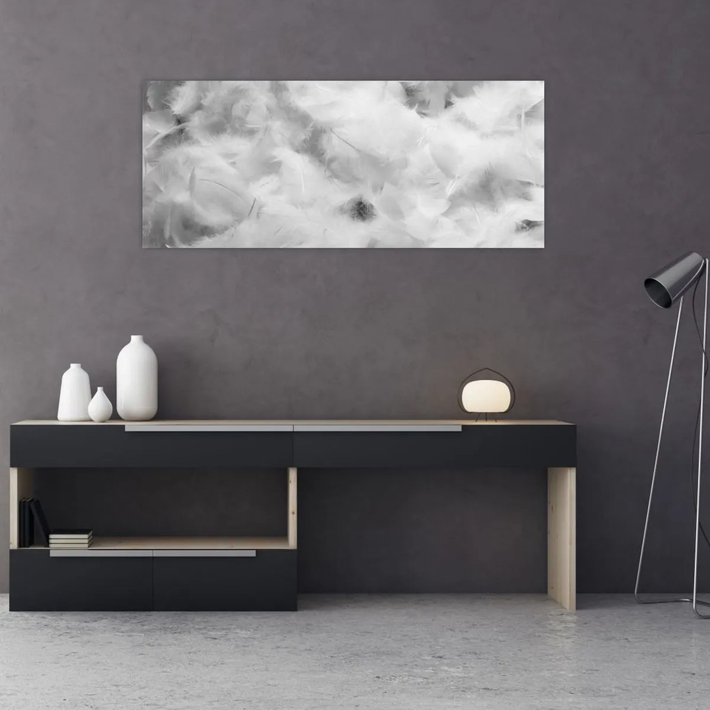 Kép - Színű tollfelhők (120x50 cm)