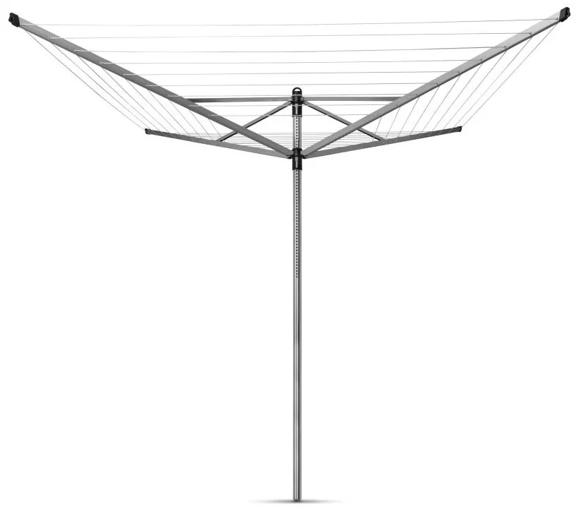 Ezüstszínű kerti ruhaszárító 50 m Lift-O-Matic – Brabantia