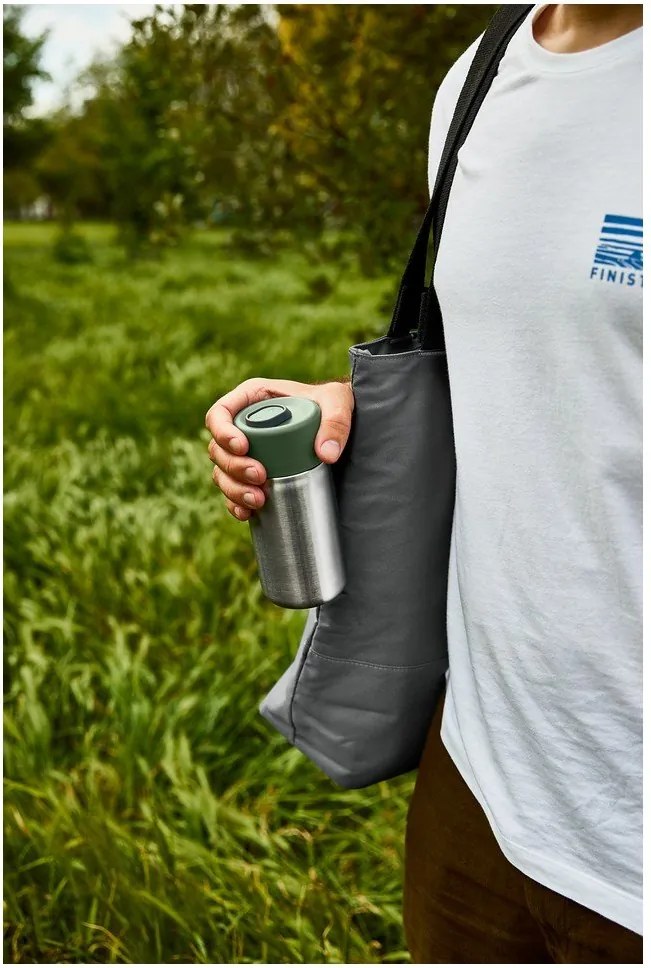 Ezüstszínű rozsdamentes acél termobögre 340 ml – Black + Blum