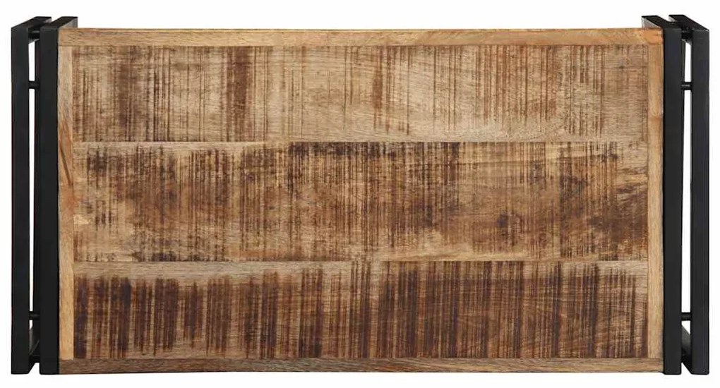 Tömör nyers mangófa dohányzóasztal 80x40x35 cm