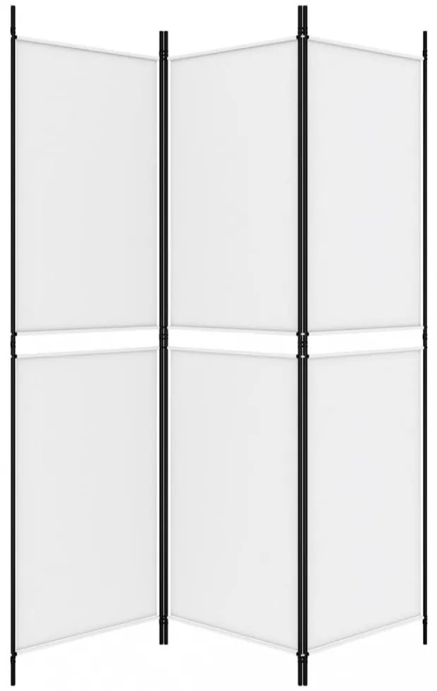 fehér 3 paneles szövetparaván 150x180 cm
