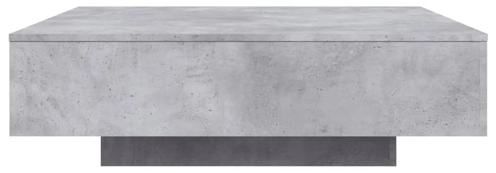 betonszürke szerelt fa dohányzóasztal 100x100x31 cm
