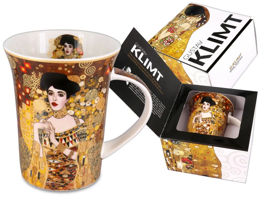 Klimt porcelán bögre díszdobozban 350 ml Adele Bloch