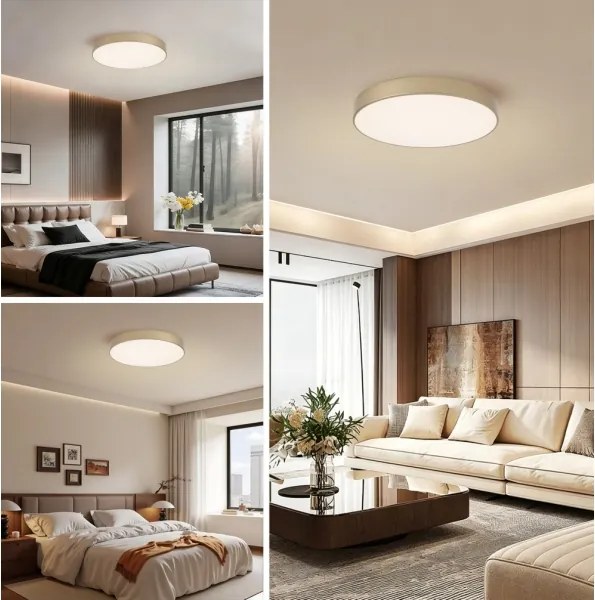 Brilagi - LED mennyezeti lámpa POOL LED/60W/230V 3000/4000/6000K átm. 50 cm aranyszínű